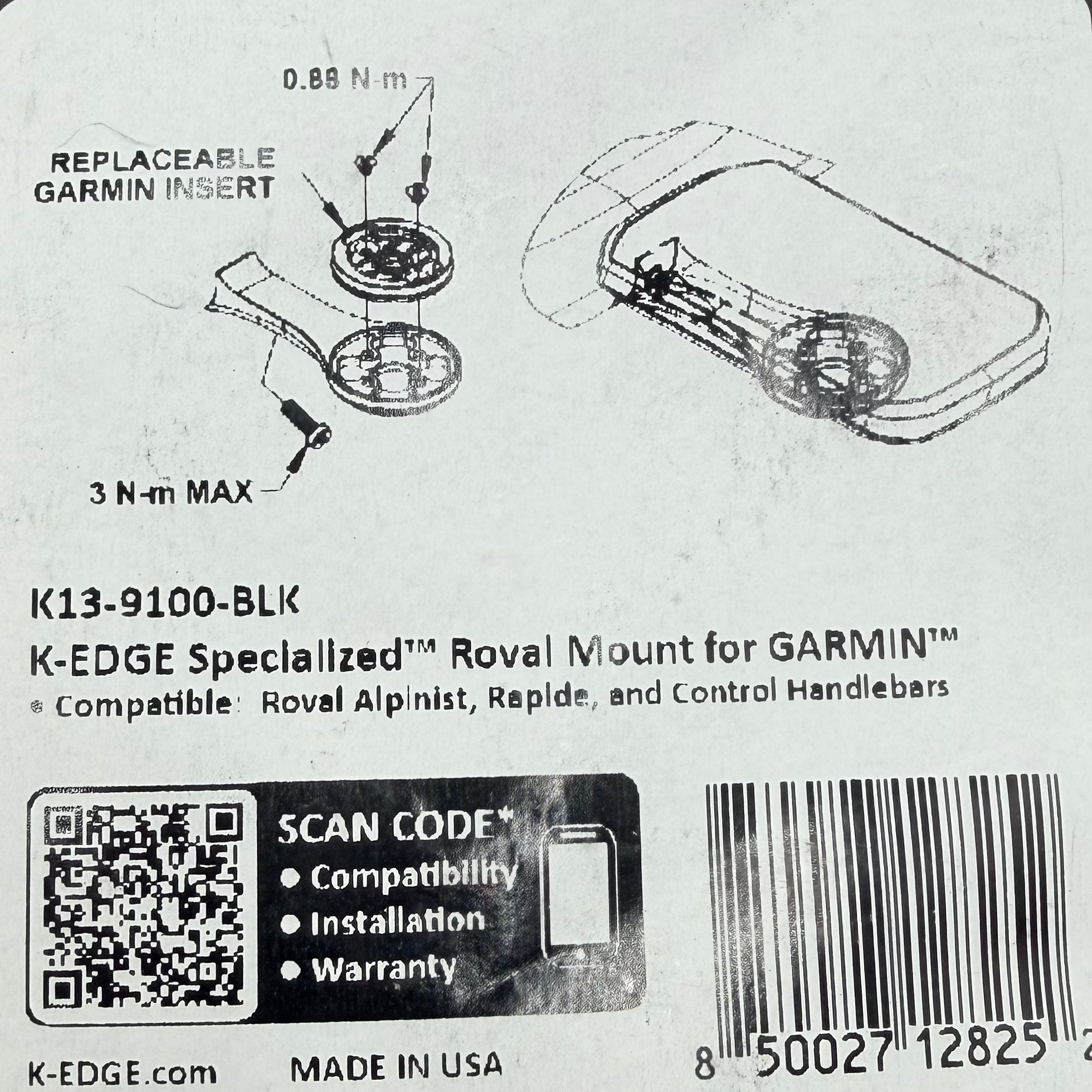 Gopro Adapter K-Edge Specialized - Roval Mount