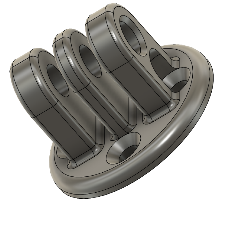 Gopro Adapter für Syncros iC Aero Computer Mount