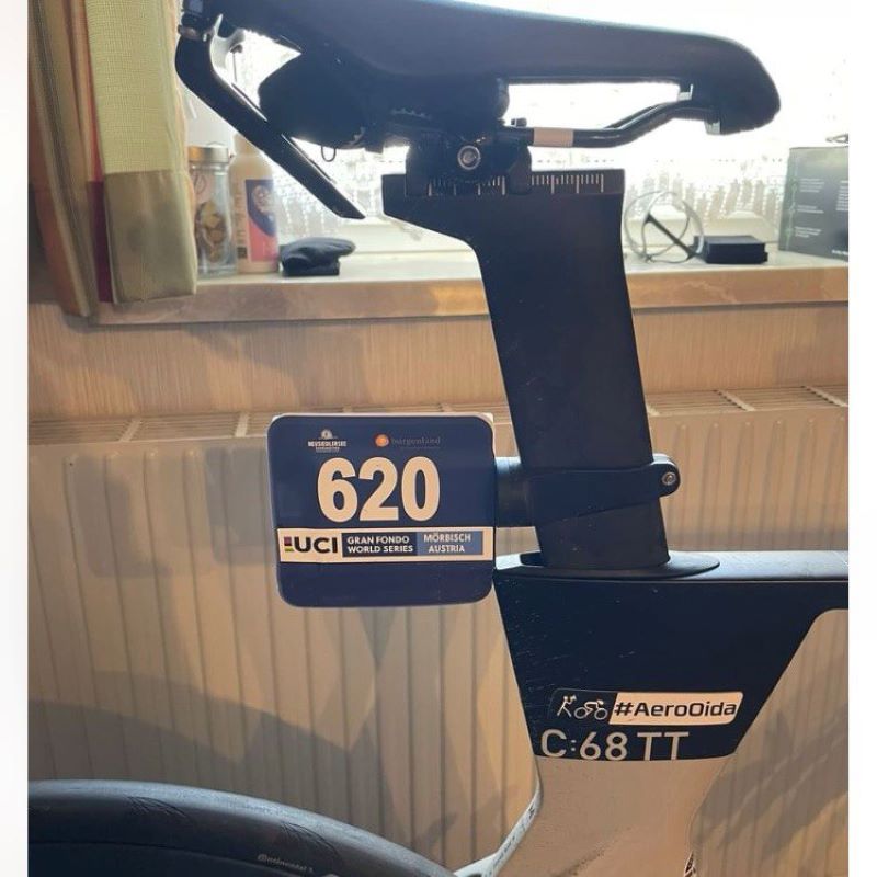 Startnummernhalter Platte 85x55mm